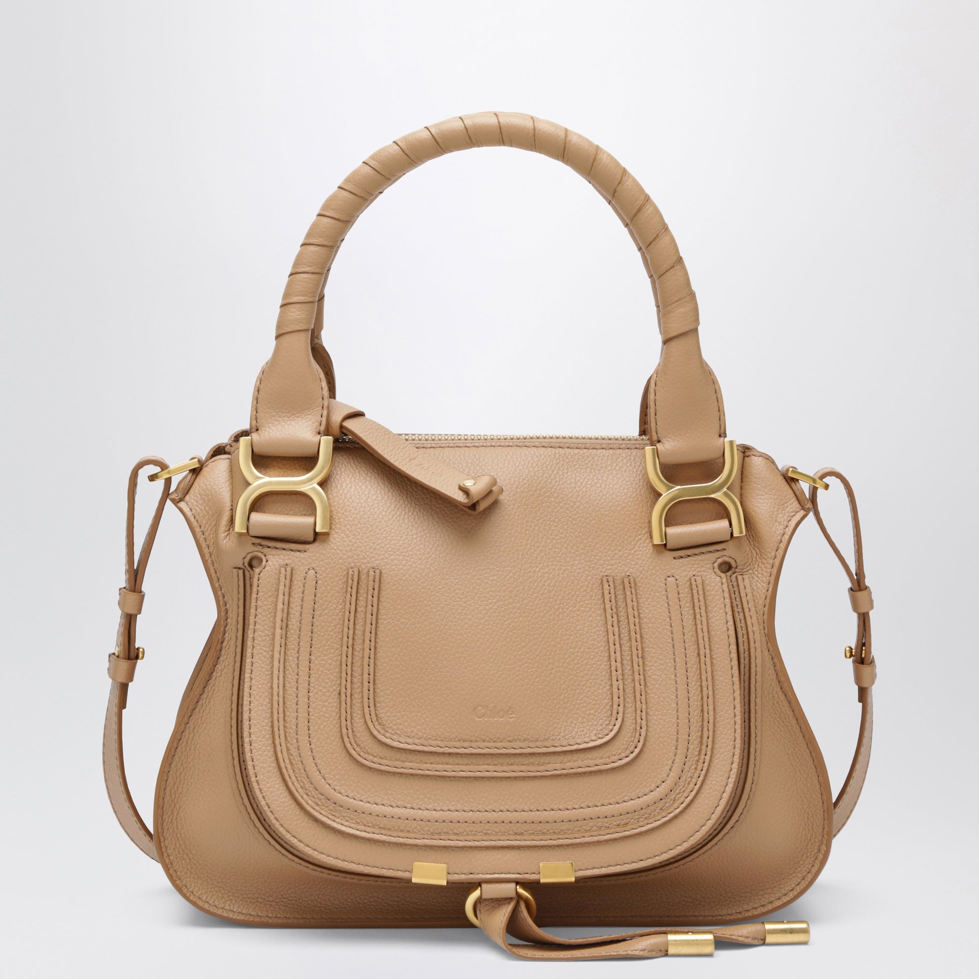 Small light brown Marcie bag