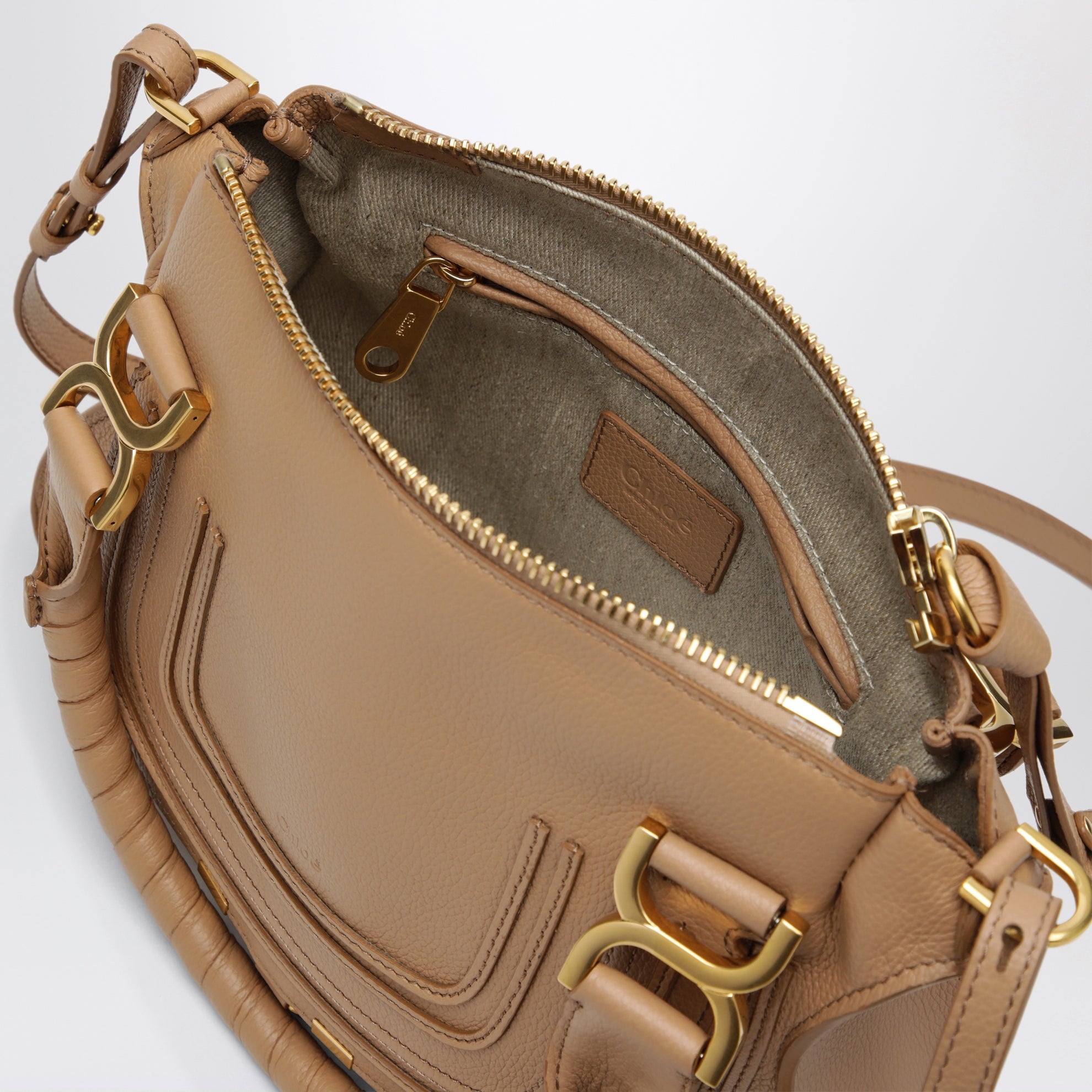 Small light brown Marcie bag