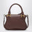 Petit sac à main Marcie marron en cuir