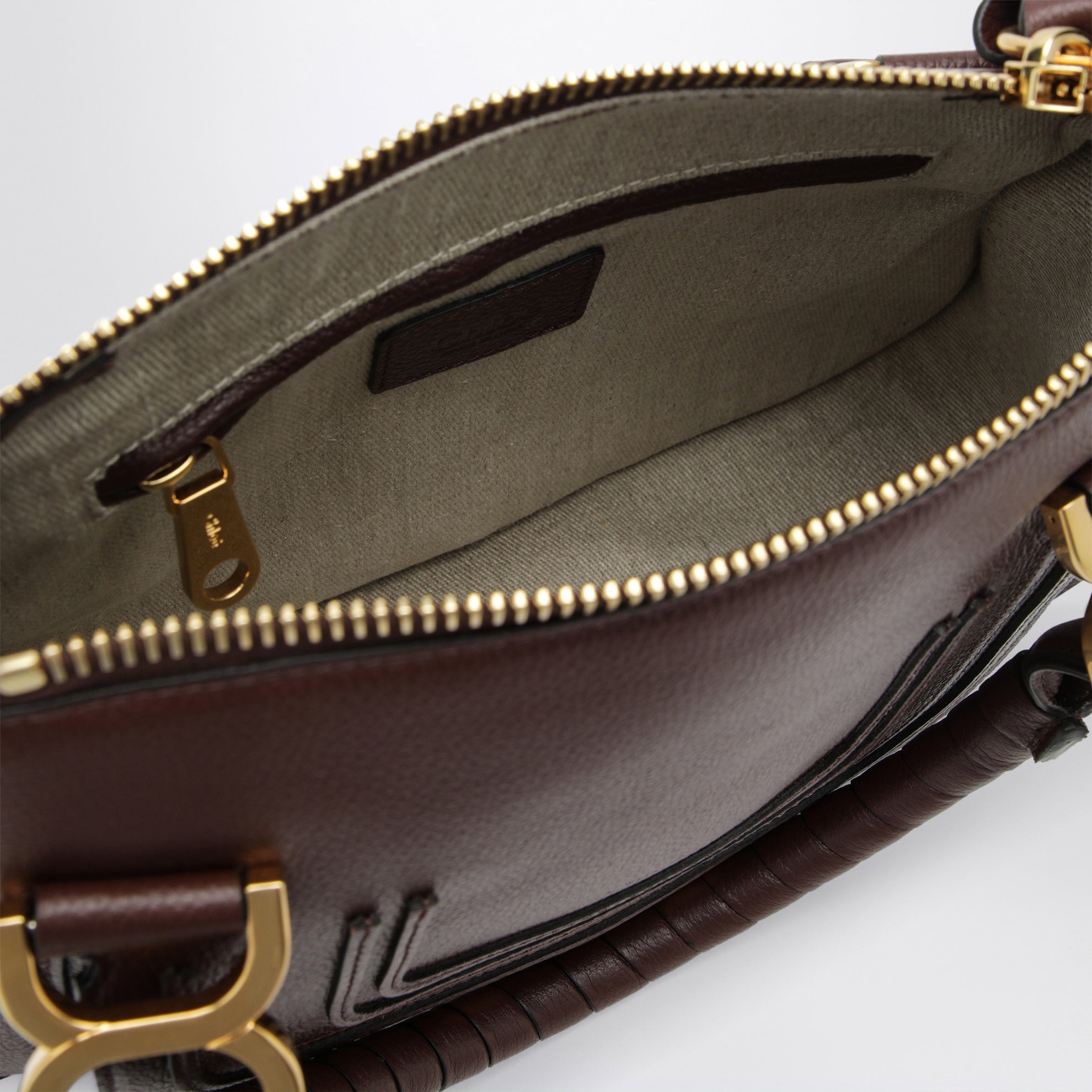 Petit sac à main Marcie marron en cuir