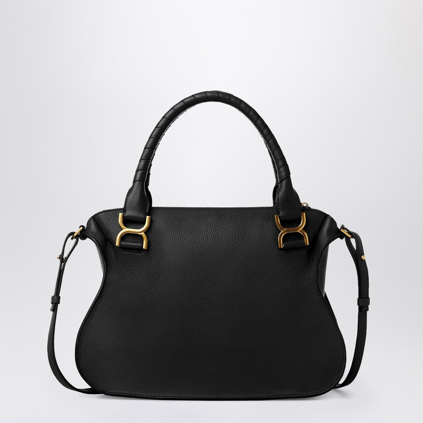 Borsa Marcie in pelle granata nera