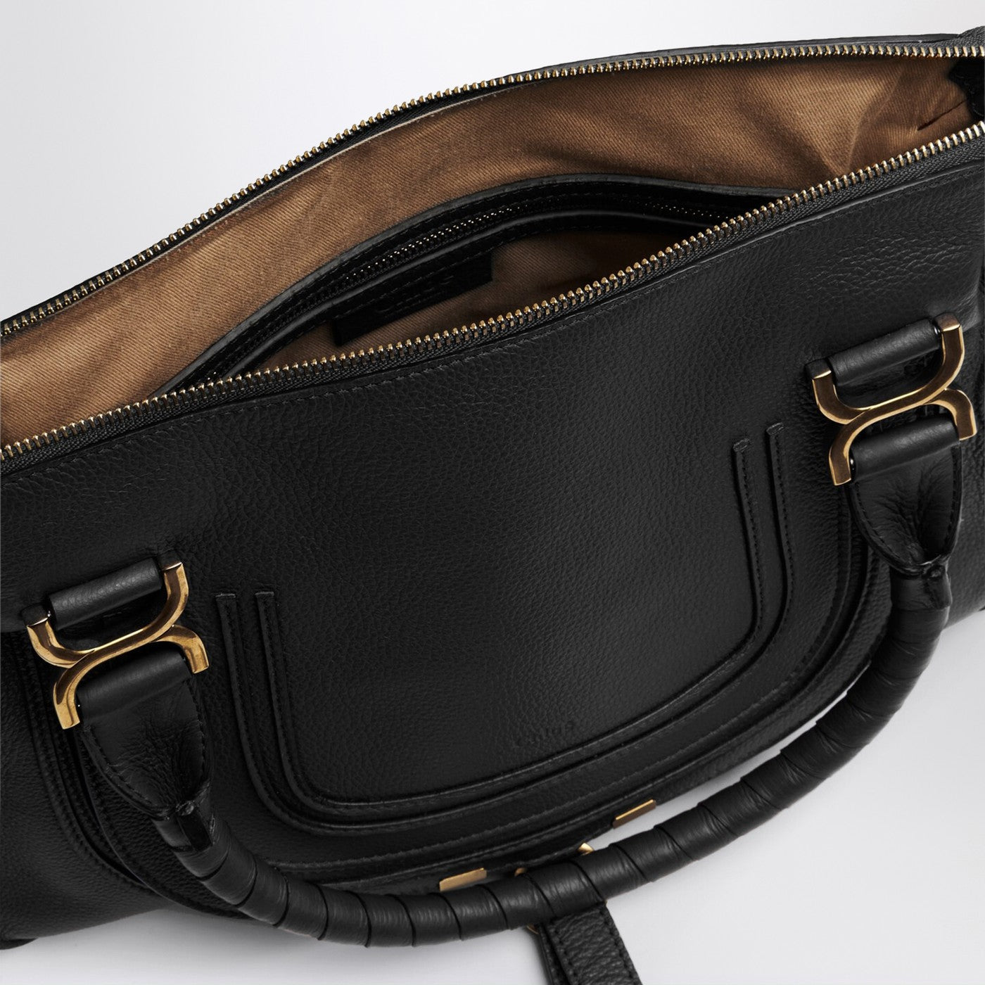 Borsa Marcie in pelle granata nera