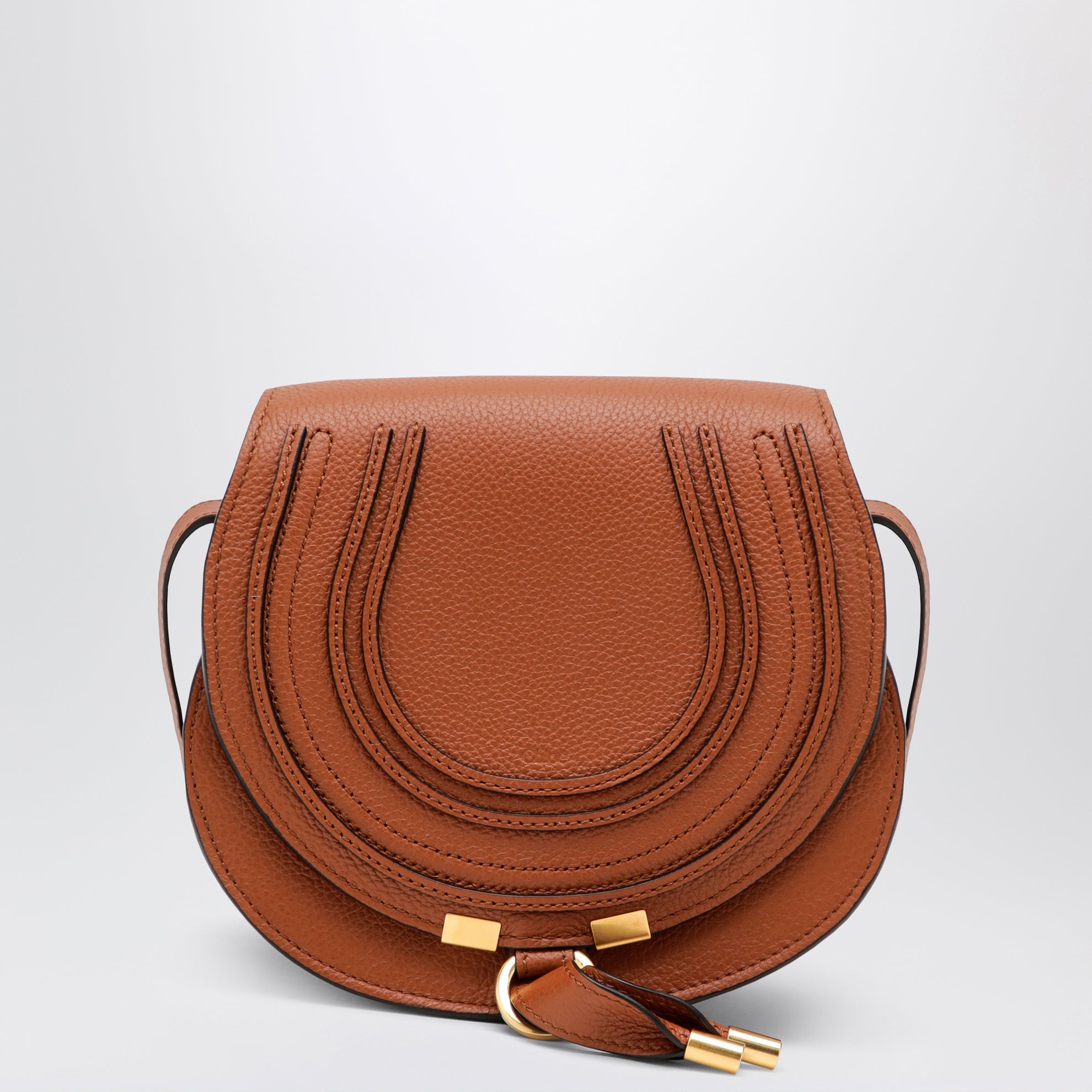 Borsa saddle piccola Marcie cuoio