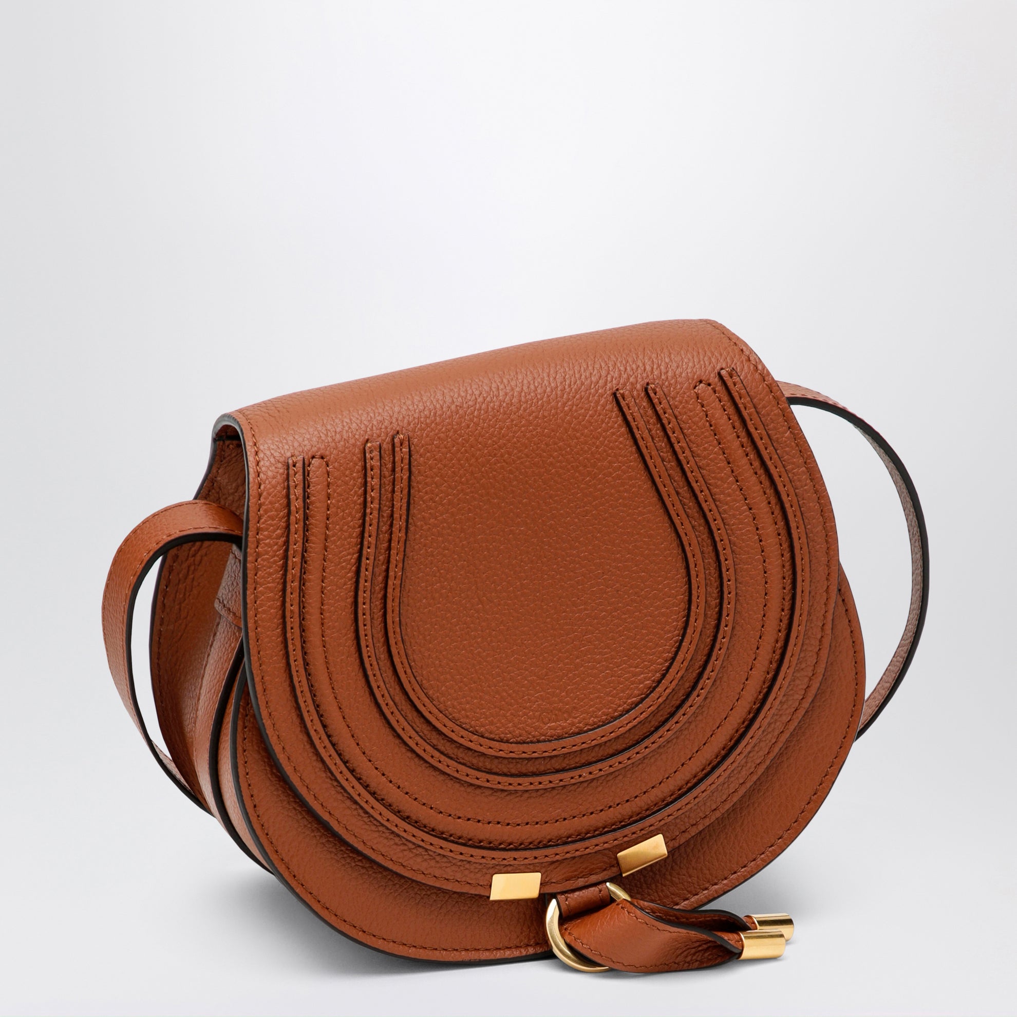 Borsa saddle piccola Marcie cuoio