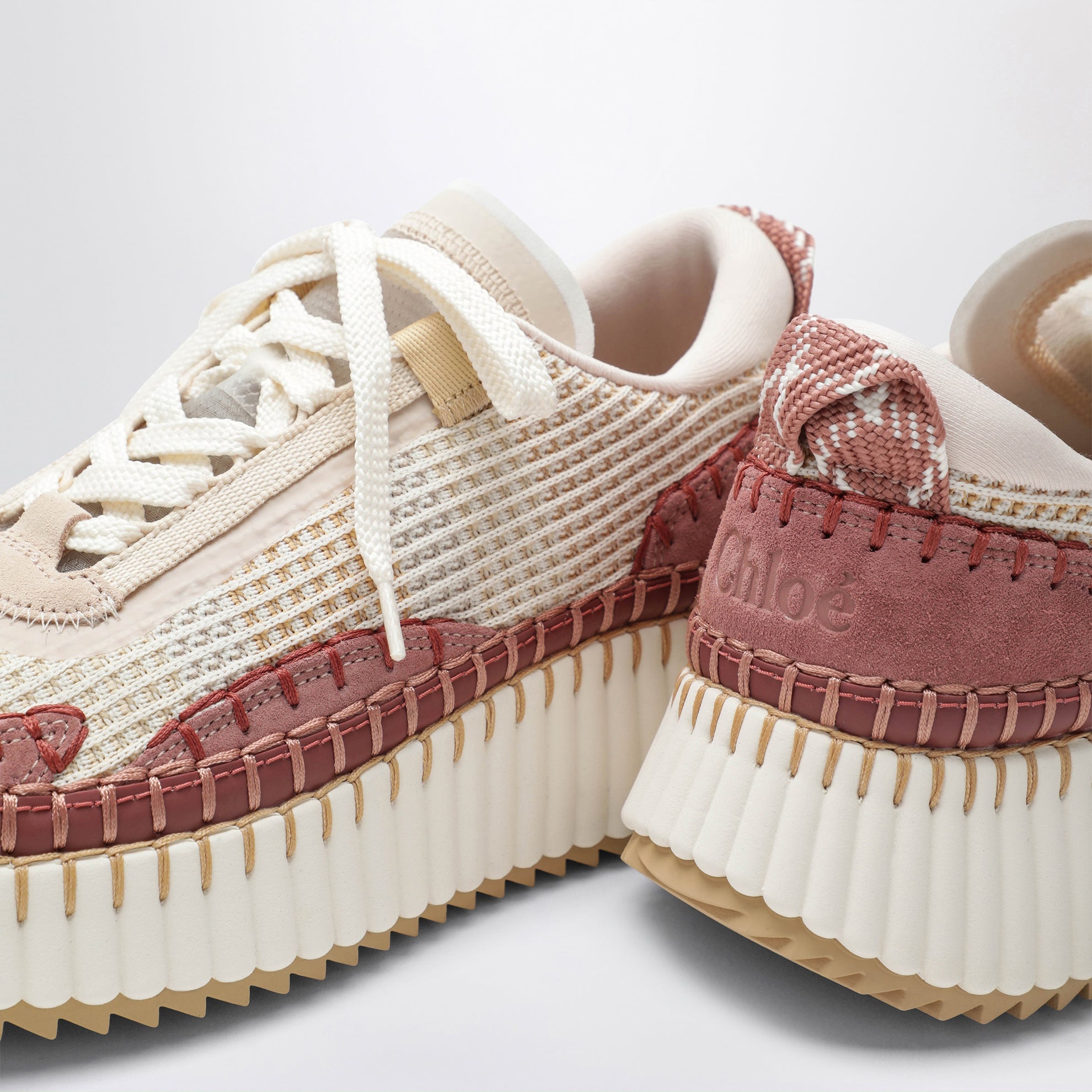 Sneaker Nama beige rosato