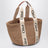 Grand sac panier Woody avec ruban blanc