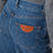 Jeans a zampa blu notte effetto slavato