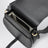 Borsa Saddle Marcie nera in pelle granata