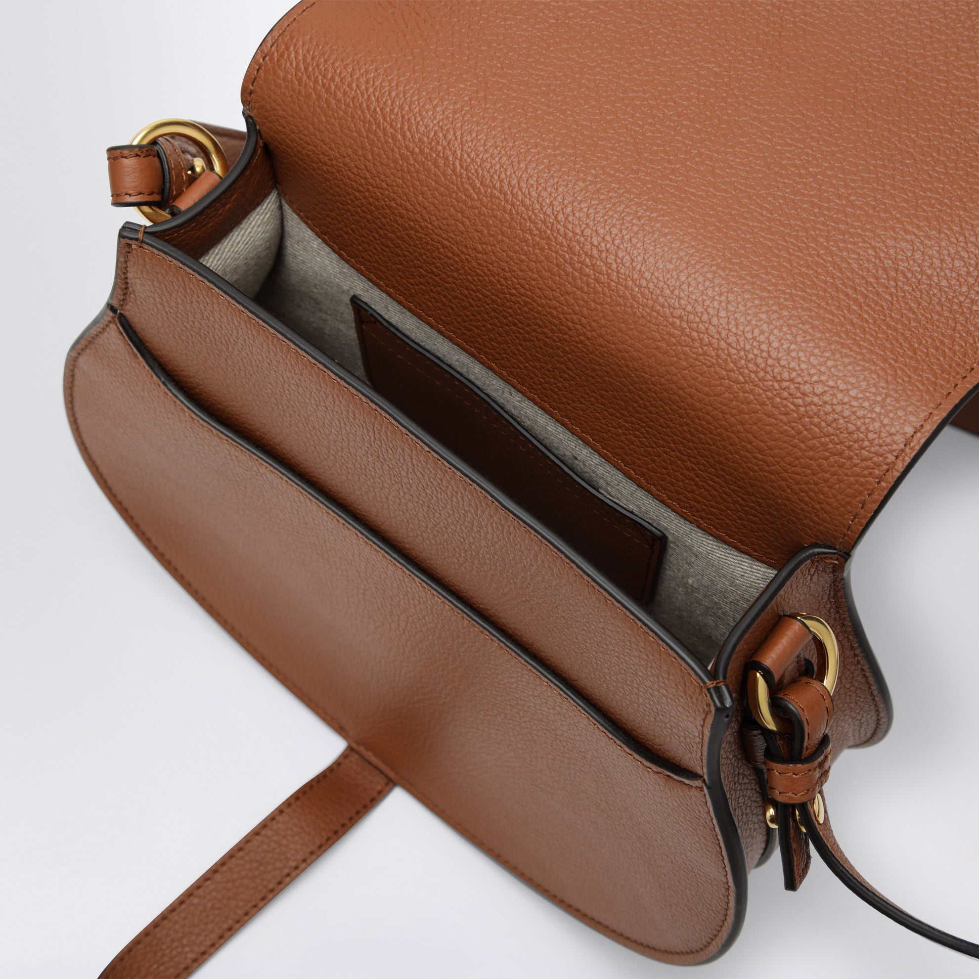 Saddle Marcie bag in light brown grained leather