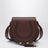 Borsa Saddle Marcie in pelle granata marrone