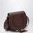 Borsa Saddle Marcie in pelle granata marrone