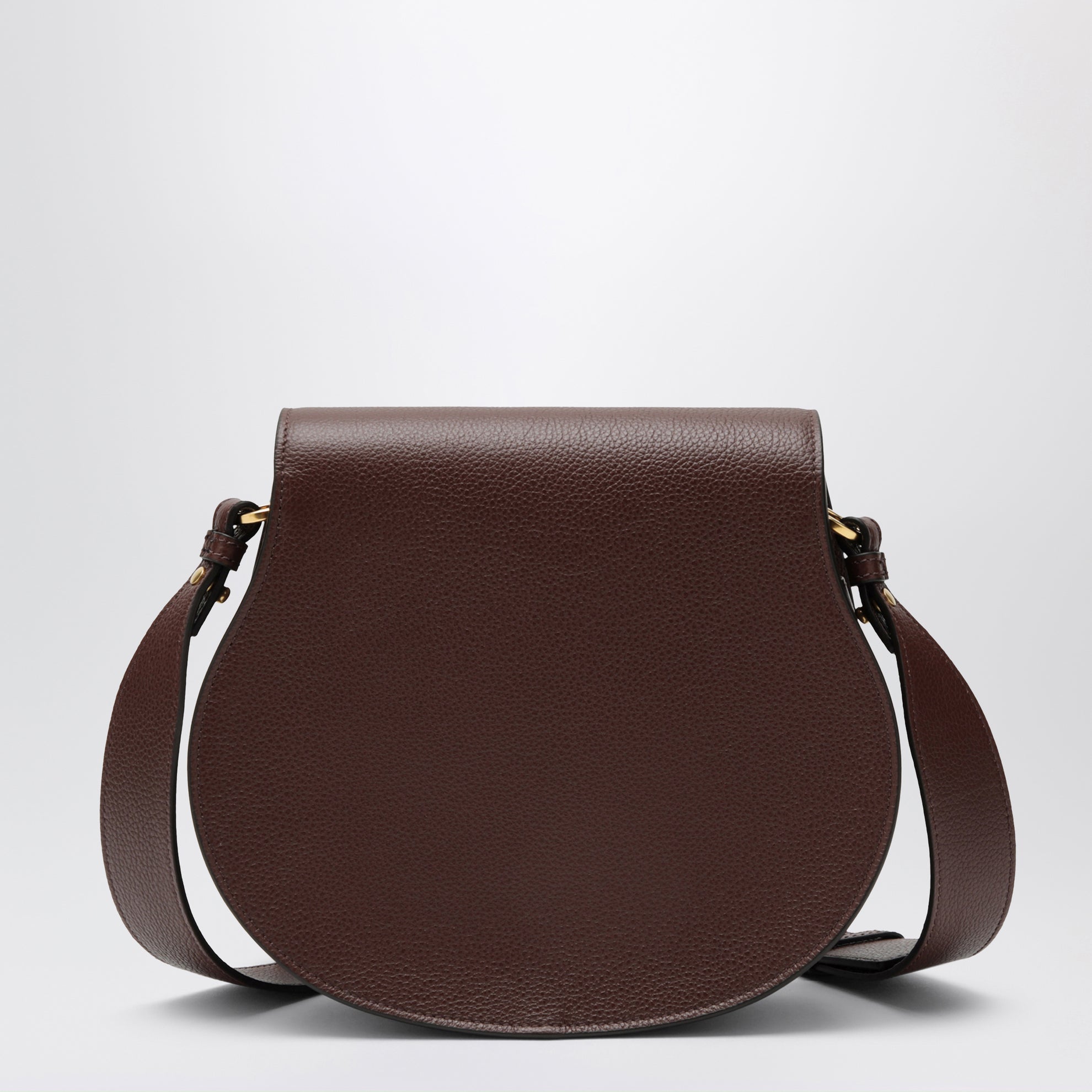 Borsa Saddle Marcie in pelle granata marrone