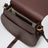 Borsa Saddle Marcie in pelle granata marrone