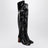 Janis over-the-knee boots in black