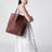 Large brown Chloé Spin Tote Bag