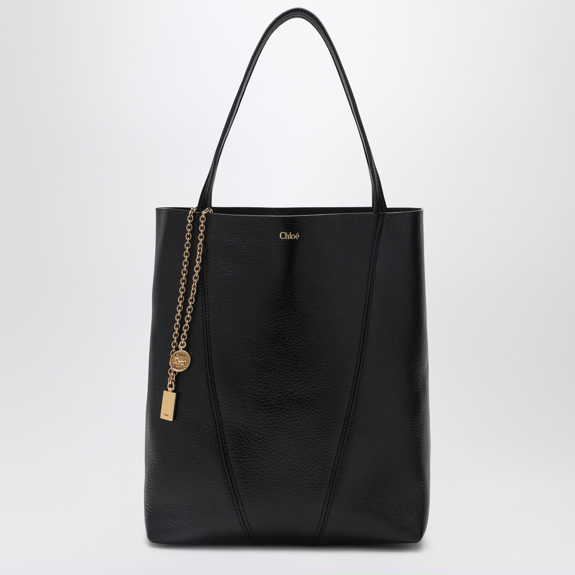 Chloé Chloé Spin black medium Tote Bag | TheDoubleF