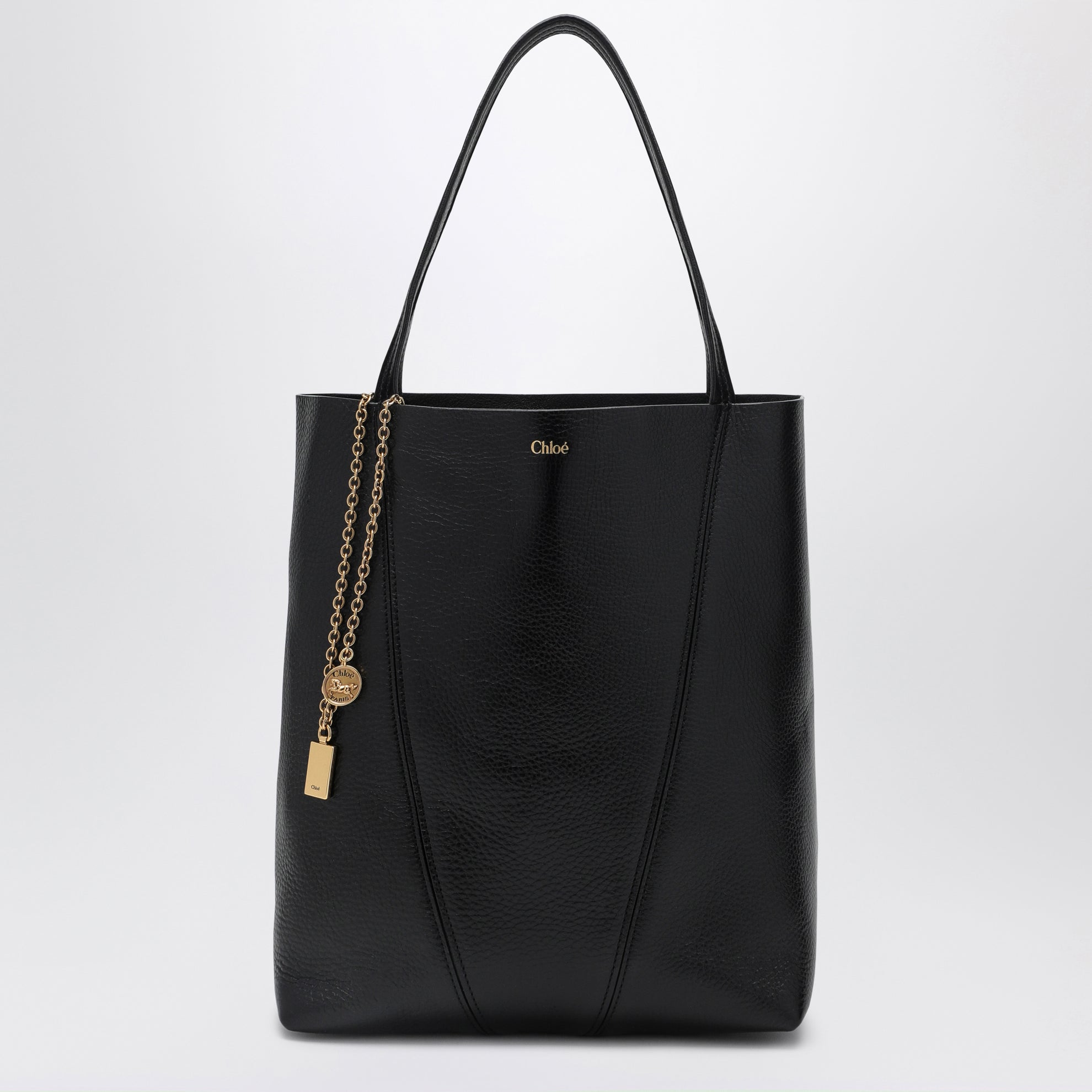 Chloé Spin black medium Tote Bag