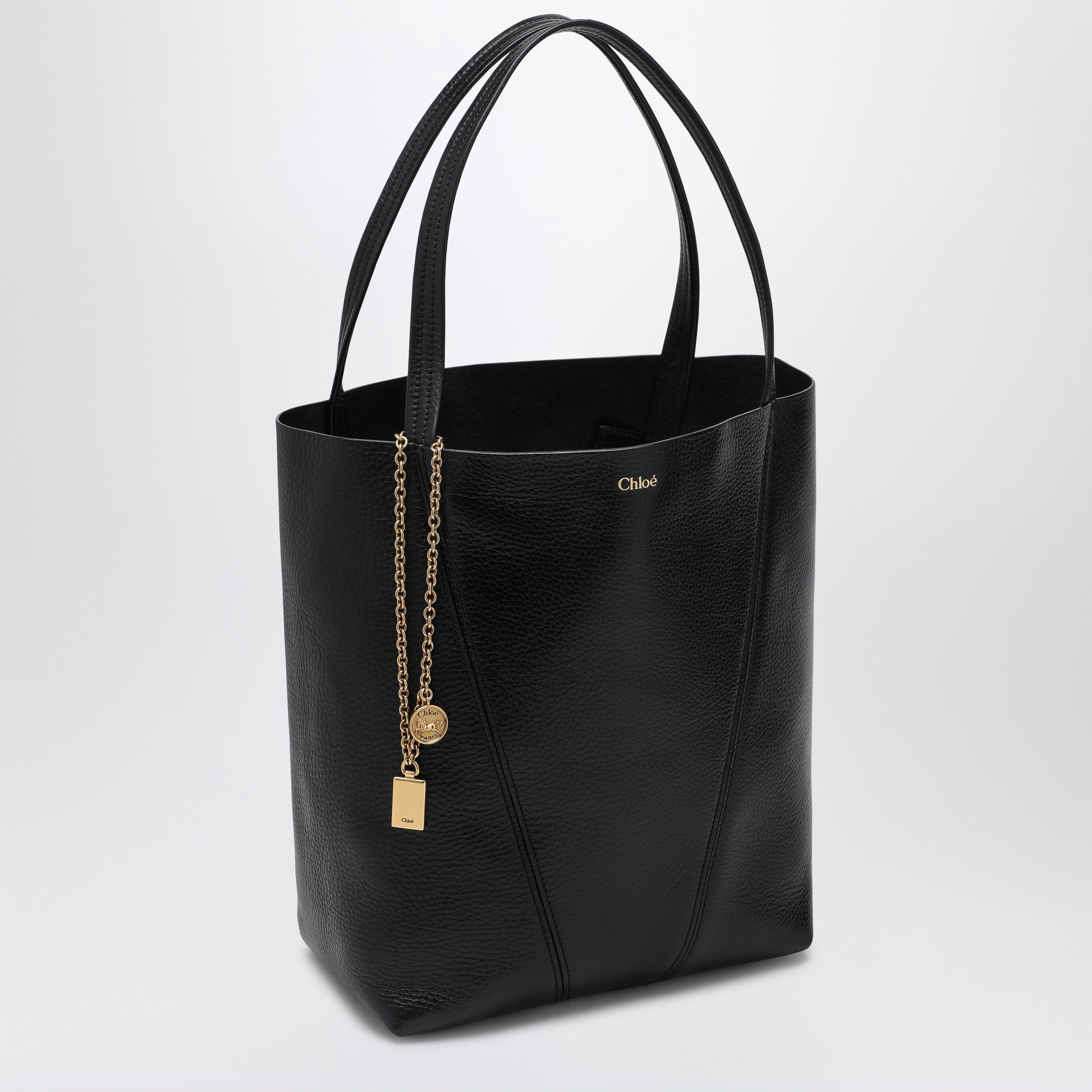 Chloé Chloé Spin black medium Tote Bag | TheDoubleF