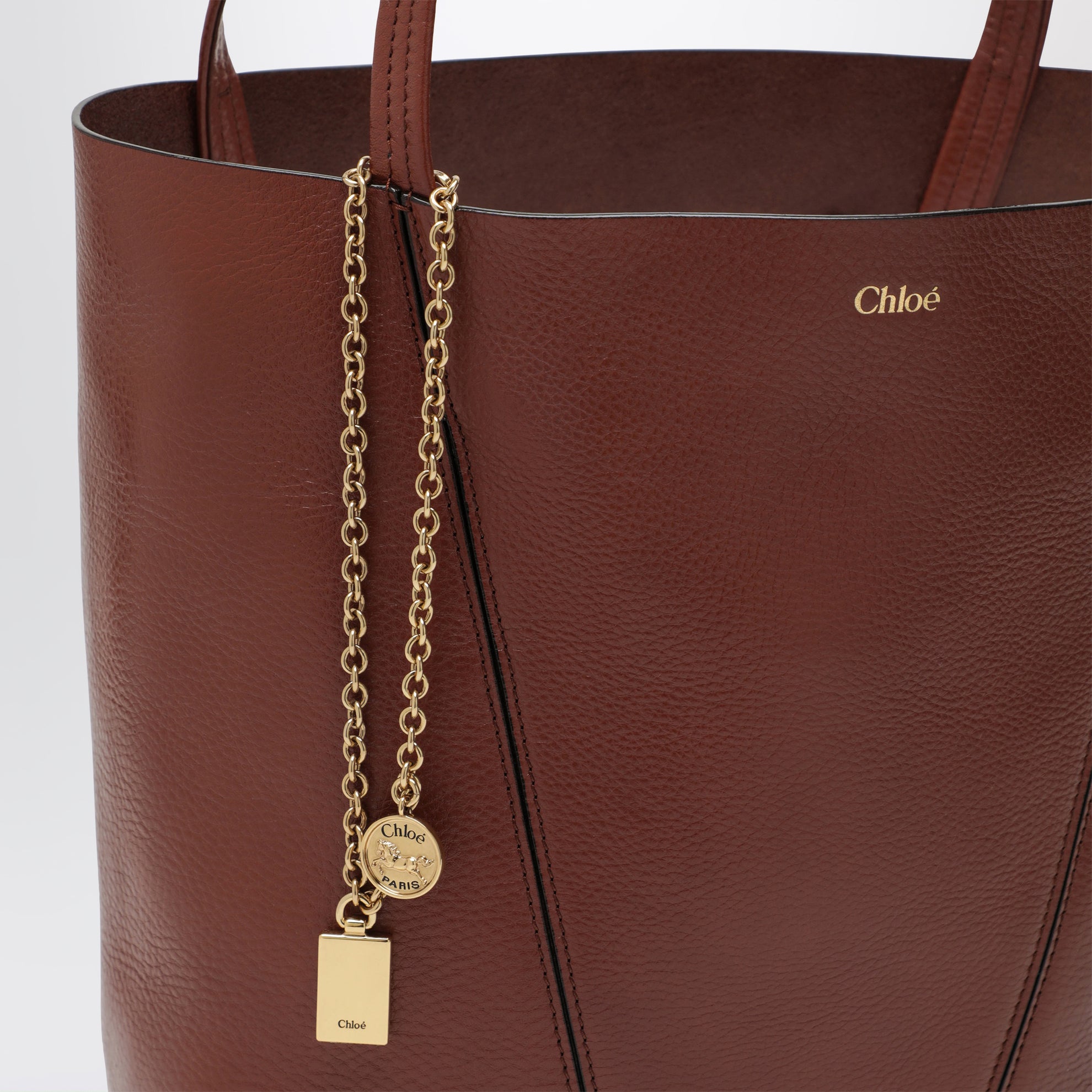 Medium brown Chloé Spin Tote Bag