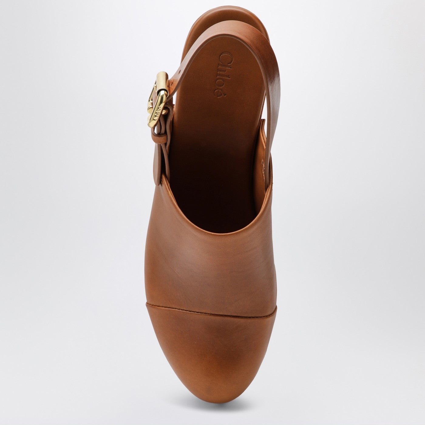 Chloé Brown Jeannette clogs with studs | TheDoubleF