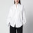 Tila wide-sleeve organic cotton shirt in white