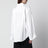 Tila wide-sleeve organic cotton shirt in white