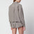 Chemise courte Arlen Boxy à carreaux en mélange de laine beige