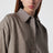 Chemise courte Arlen Boxy à carreaux en mélange de laine beige