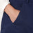 Bermuda blu in cotone e lino