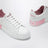 Sneakers Portofino bianca/rosa in pelle