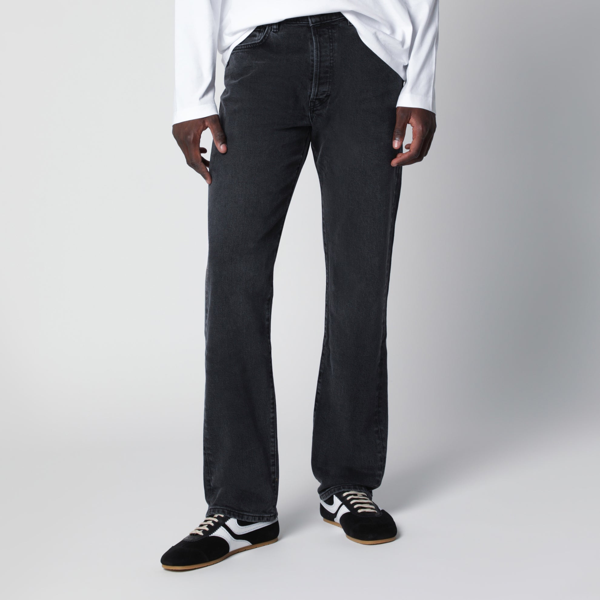 Black vintage-effect Casual jeans