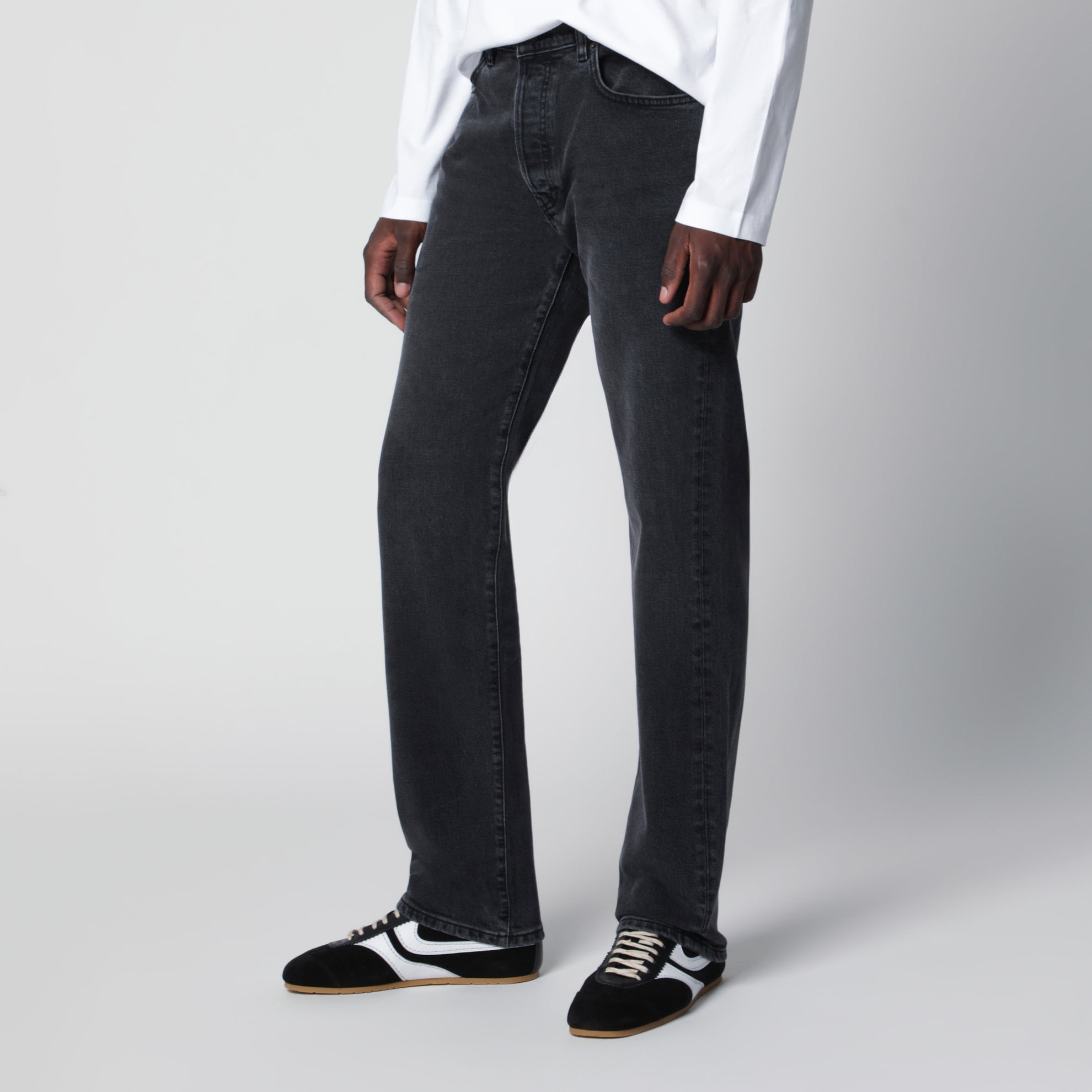 Black vintage-effect Casual jeans