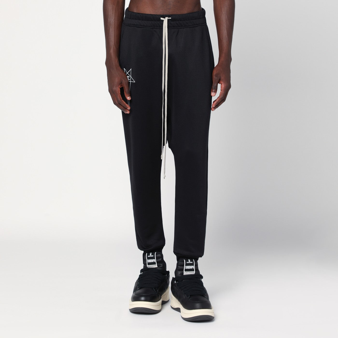 Pantalone jogging nero Prisoner Drawstring