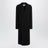 Cappotto classico in cashmere e lana neri