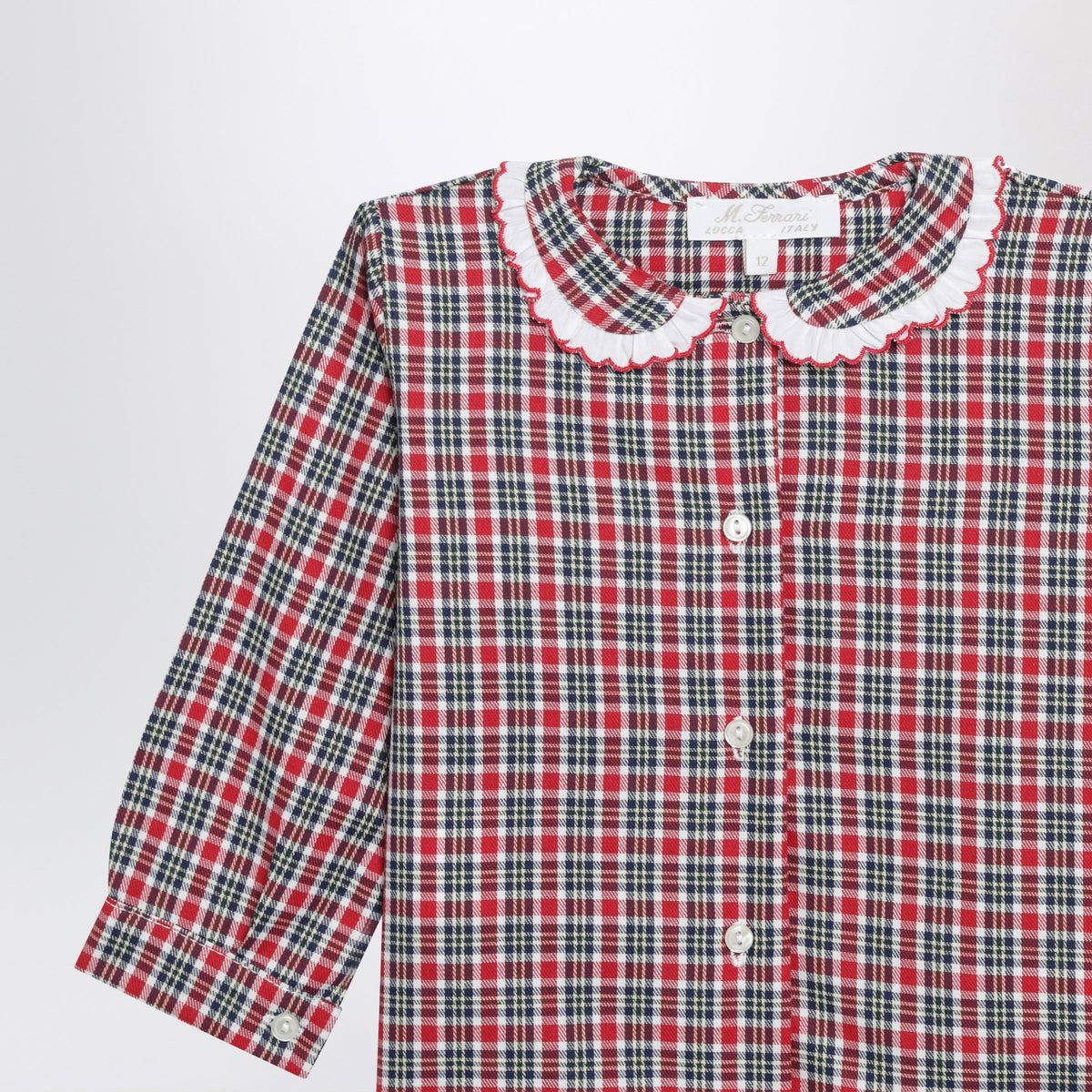 Rotes Hemd aus Baumwolle mit Check-Motiv