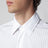 Camicia bianca a righe sottili in cotone