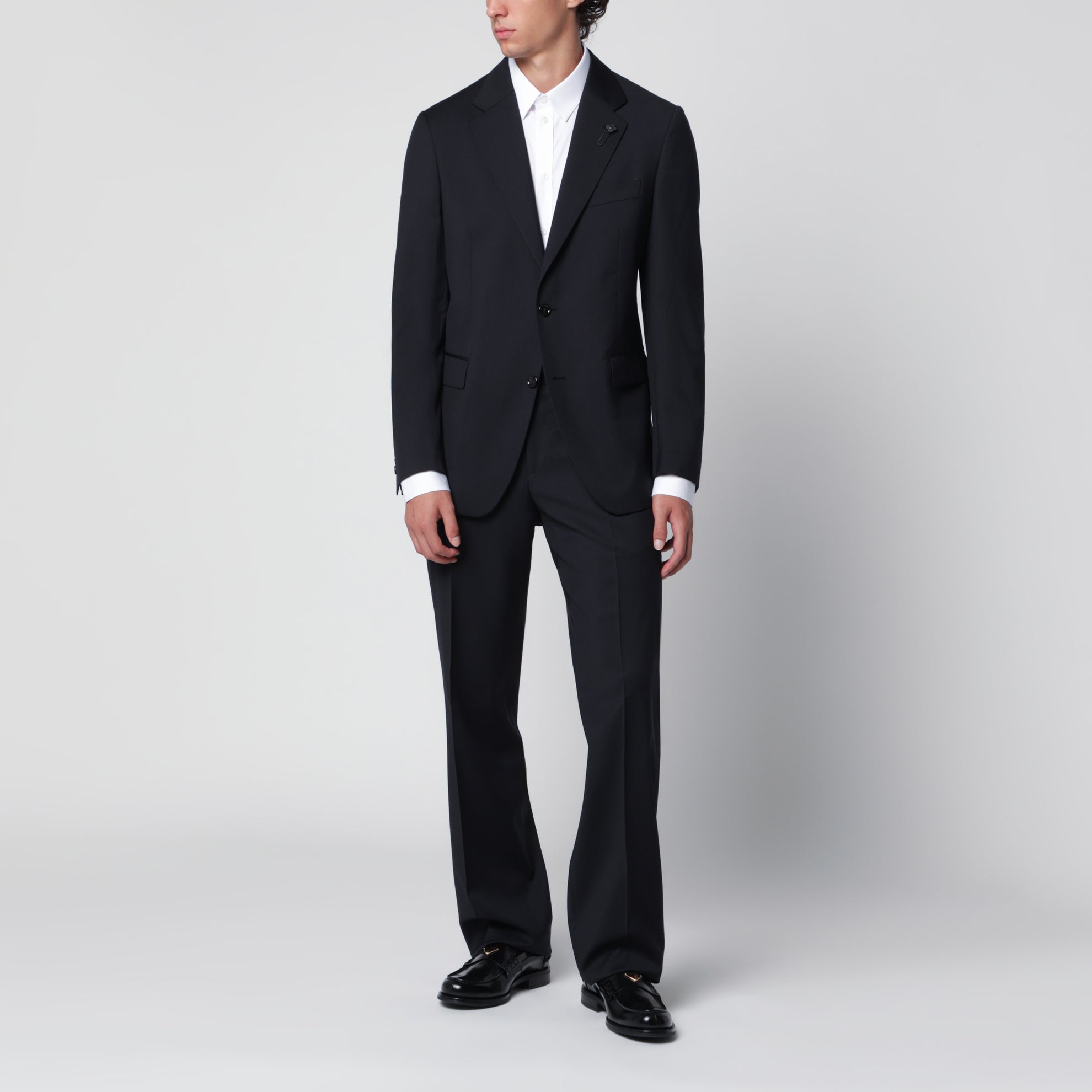 Blue trousers in wool