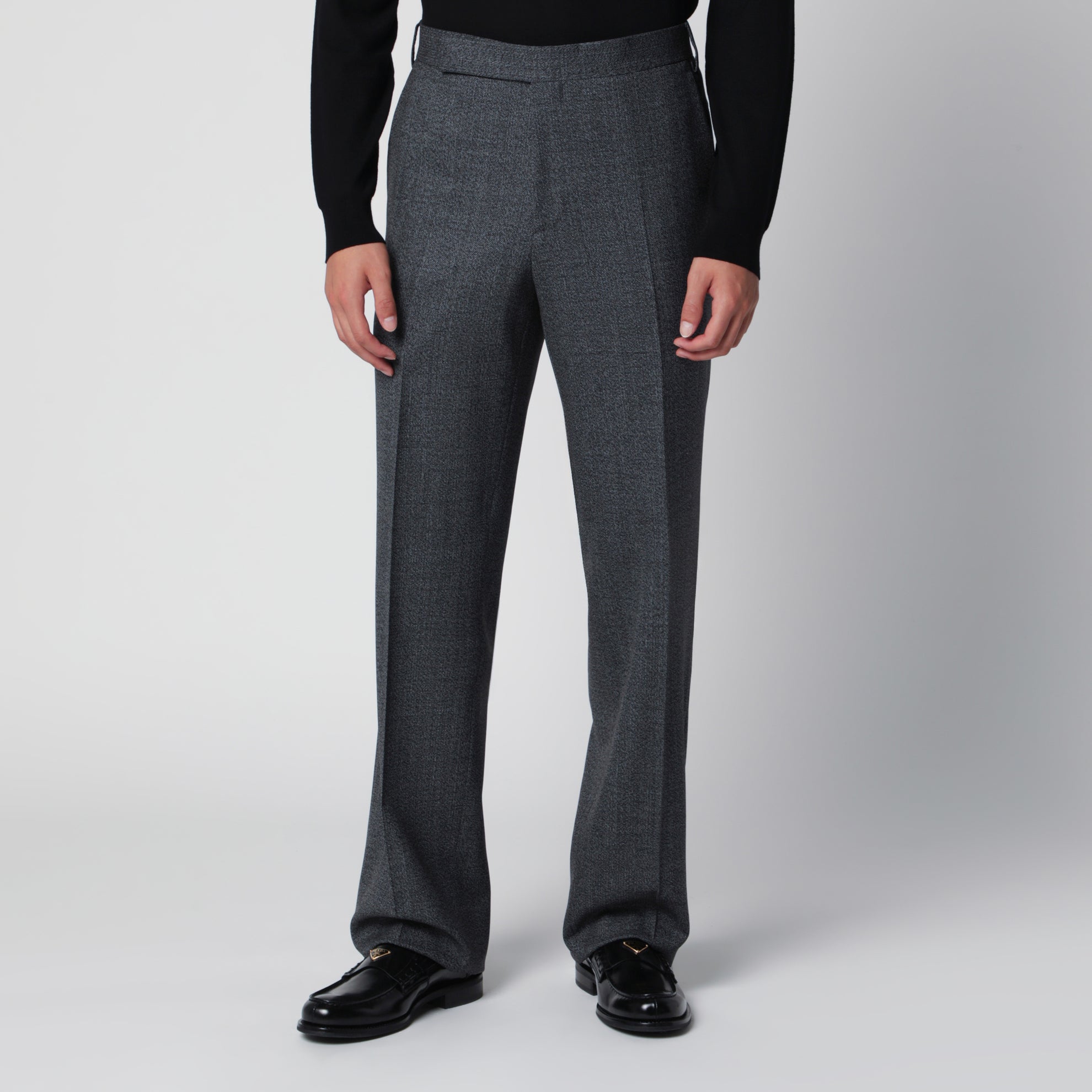 Graue Hose aus Wolle