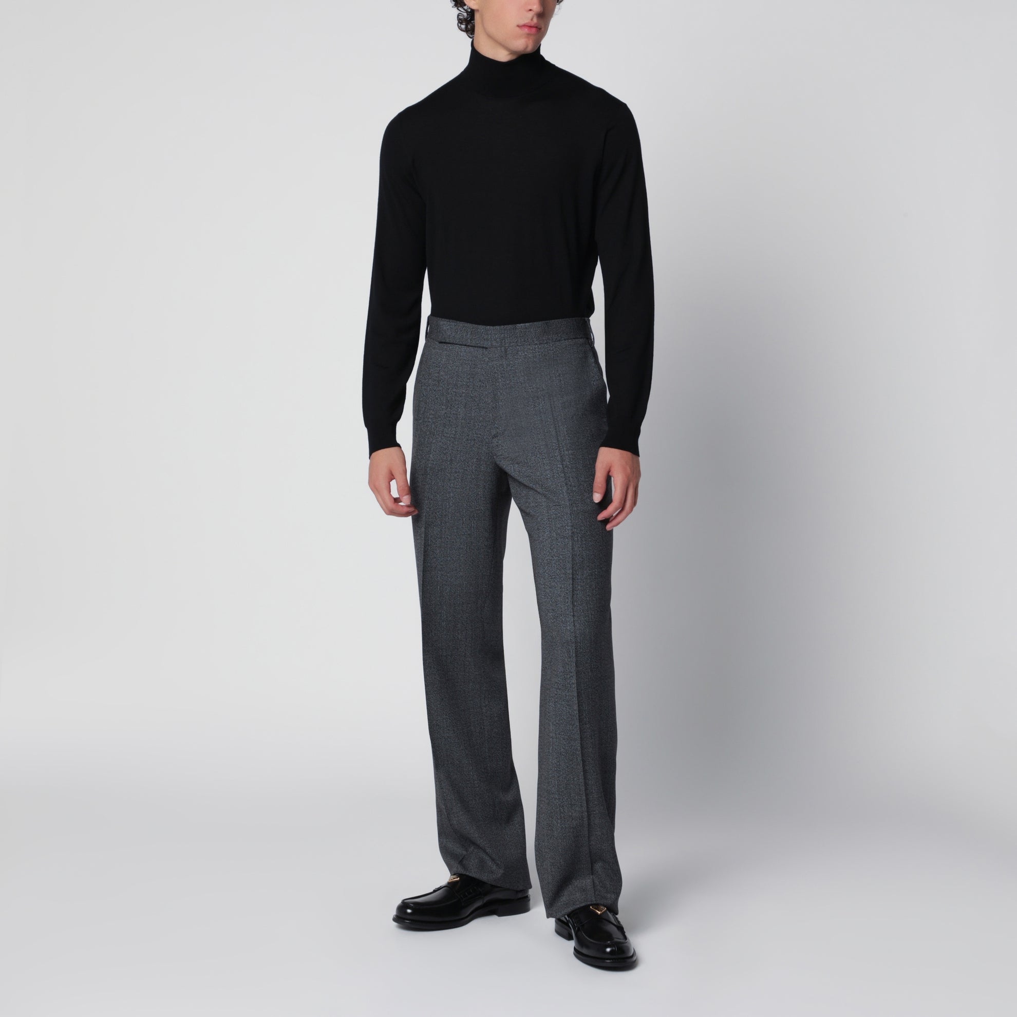 Graue Hose aus Wolle