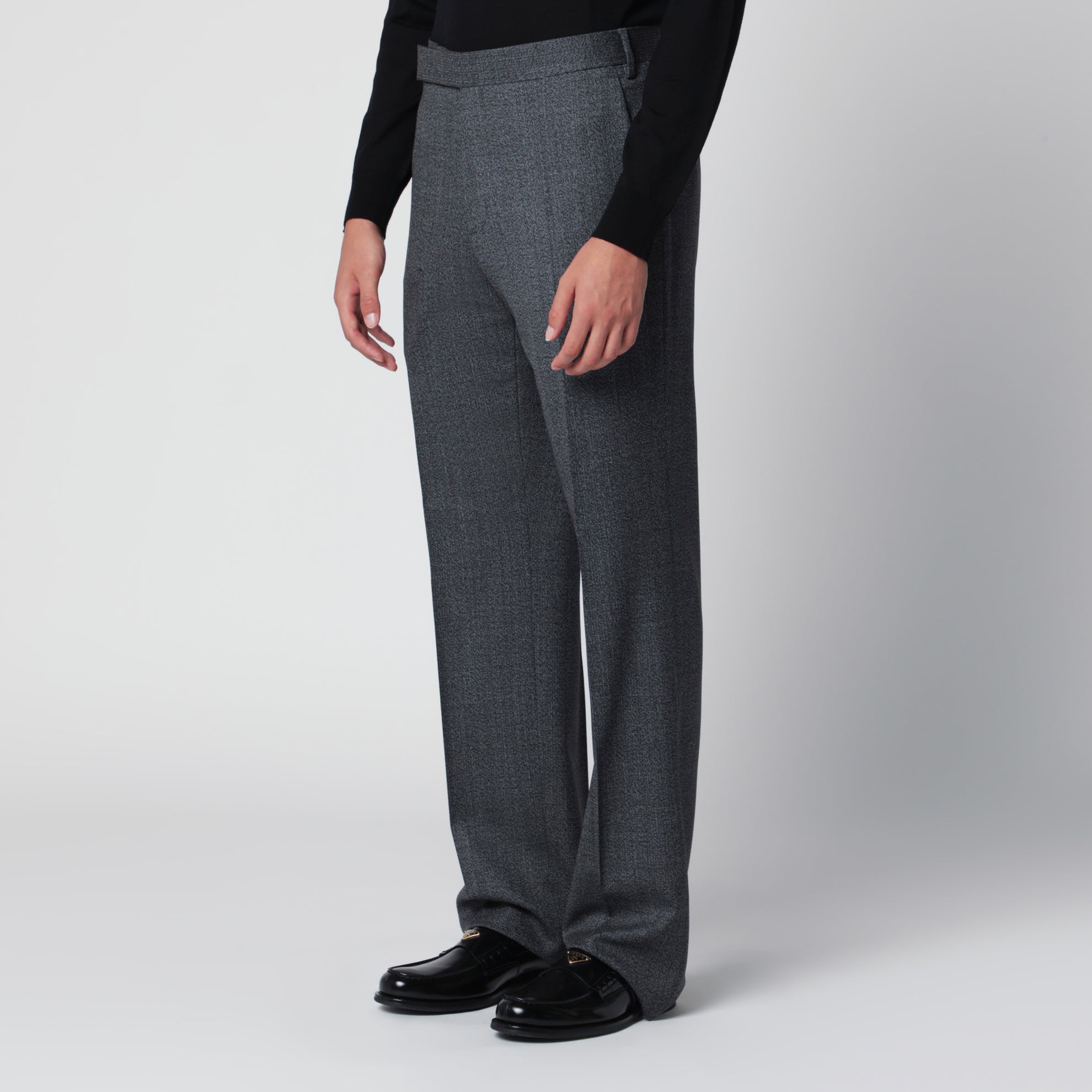 Graue Hose aus Wolle