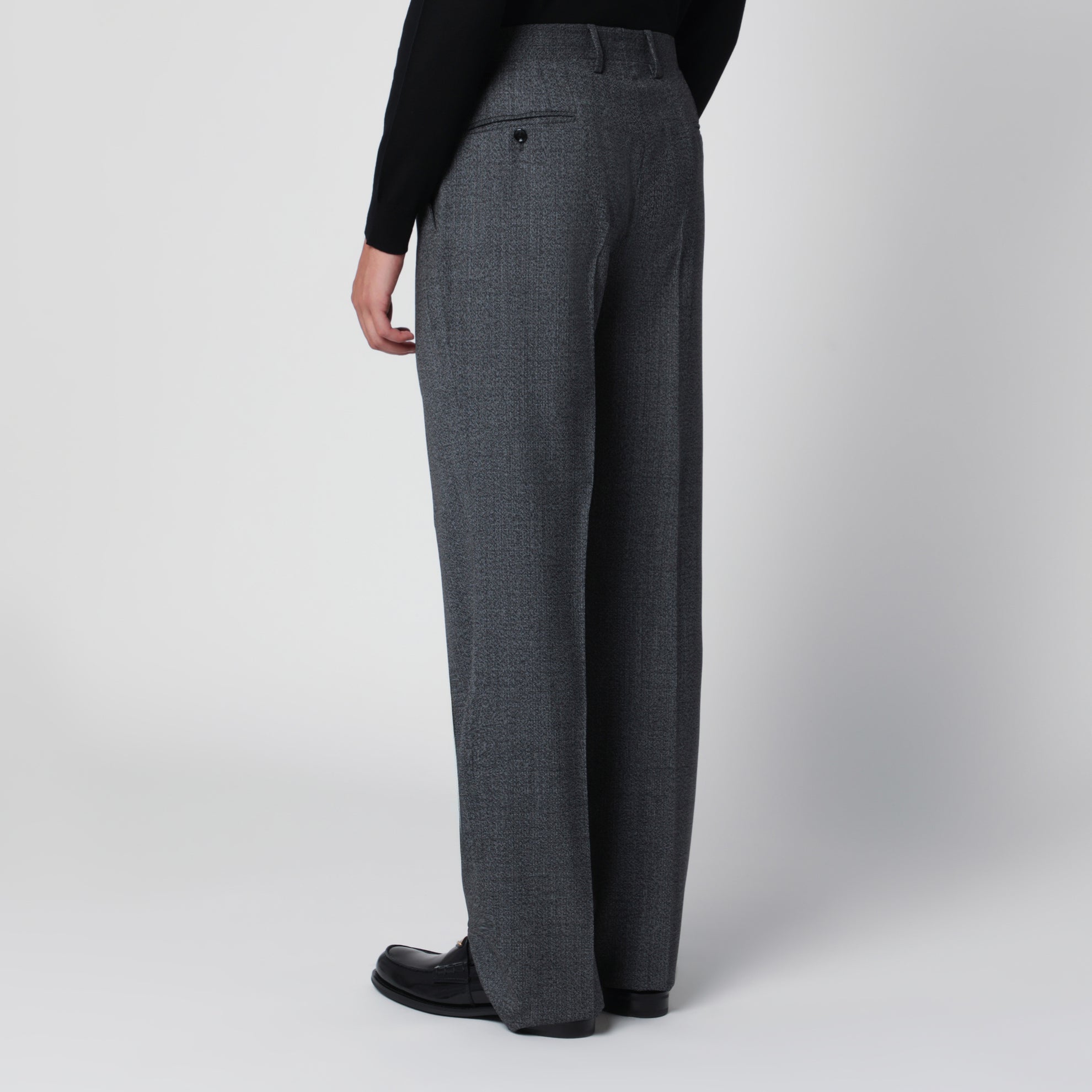 Graue Hose aus Wolle