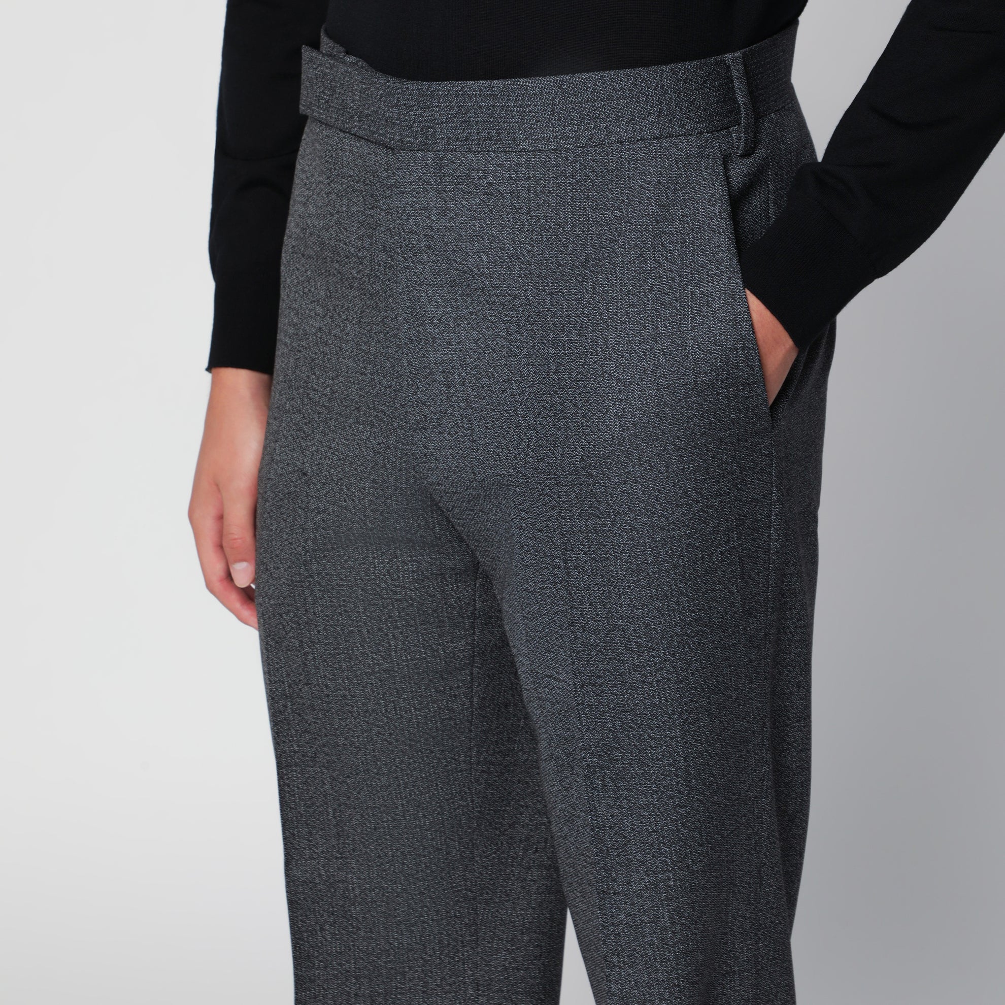 Graue Hose aus Wolle