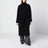 Black belted wool coat