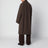 Cappotto doppiopetto mud in lana e alpaca