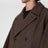 Cappotto doppiopetto mud in lana e alpaca