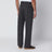Pantalone marrone rigato in lana 