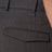Pantalone marrone rigato in lana 