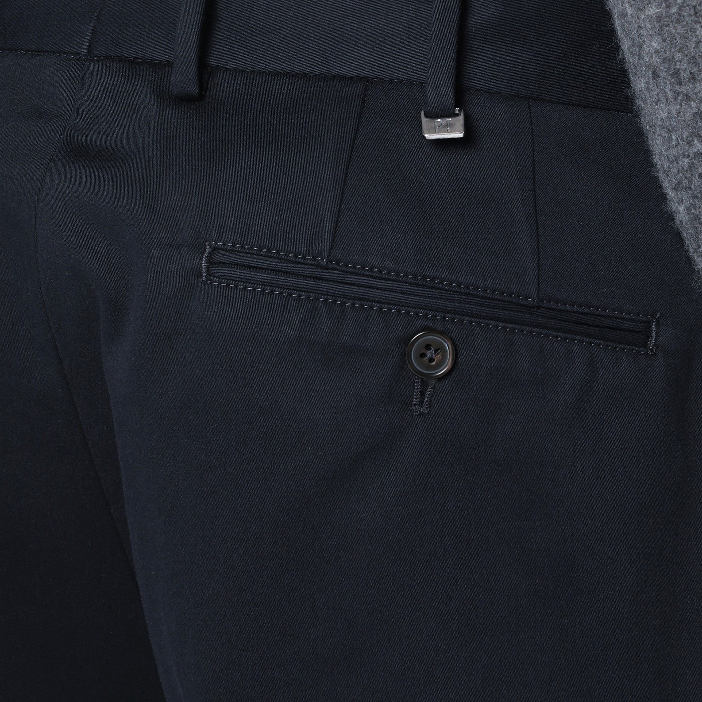 Navy blue cotton trousers