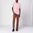 Pantalone marrone in cotone e lino