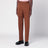 Pantalone marrone in cotone e lino